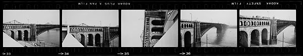 [854 Views of Container Corporation and Bethelehem Steel Industrial Architecture, Chicago Rail Yards, Architecture and Street Scenes, Galena Train Depot and Baggage Wagons, Pittsburgh and Pennsylvania Towns], Walker Evans (American, St. Louis, Missouri 1903–1975 New Haven, Connecticut), Film negative