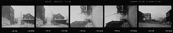 [854 Views of Container Corporation and Bethelehem Steel Industrial Architecture, Chicago Rail Yards, Architecture and Street Scenes, Galena Train Depot and Baggage Wagons, Pittsburgh and Pennsylvania Towns], Walker Evans (American, St. Louis, Missouri 1903–1975 New Haven, Connecticut), Film negative