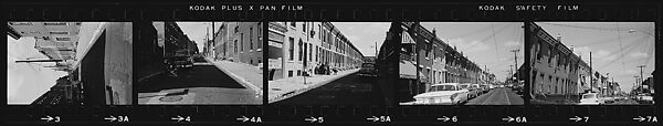 [854 Views of Container Corporation and Bethelehem Steel Industrial Architecture, Chicago Rail Yards, Architecture and Street Scenes, Galena Train Depot and Baggage Wagons, Pittsburgh and Pennsylvania Towns], Walker Evans (American, St. Louis, Missouri 1903–1975 New Haven, Connecticut), Film negative