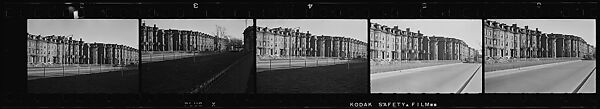 [70 Views of Italianate Revival Town Houses and Streets, Boston, Massachusetts, Possibly Commissioned by Fortune Magazine for Unpublished Article], Walker Evans (American, St. Louis, Missouri 1903–1975 New Haven, Connecticut), Film negative 