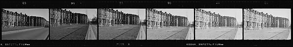 [70 Views of Italianate Revival Town Houses and Streets, Boston, Massachusetts, Possibly Commissioned by Fortune Magazine for Unpublished Article], Walker Evans (American, St. Louis, Missouri 1903–1975 New Haven, Connecticut), Film negative