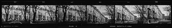 [70 Views of Italianate Revival Town Houses and Streets, Boston, Massachusetts, Possibly Commissioned by Fortune Magazine for Unpublished Article], Walker Evans (American, St. Louis, Missouri 1903–1975 New Haven, Connecticut), Film negative