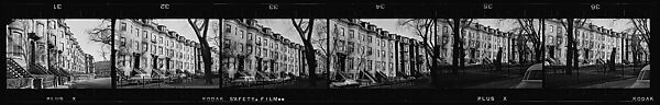 [70 Views of Italianate Revival Town Houses and Streets, Boston, Massachusetts, Possibly Commissioned by Fortune Magazine for Unpublished Article], Walker Evans (American, St. Louis, Missouri 1903–1975 New Haven, Connecticut), Film negative