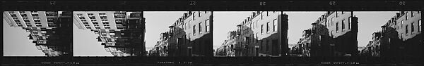 [70 Views of Italianate Revival Town Houses and Streets, Boston, Massachusetts, Possibly Commissioned by Fortune Magazine for Unpublished Article], Walker Evans (American, St. Louis, Missouri 1903–1975 New Haven, Connecticut), Film negative