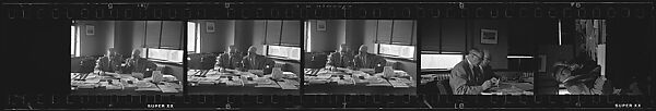 [238 Portraits of Anton Gray, Frank Walling, and Other Kennecott Copper Corporation Executives at Work, and Author John McDonald, New York and Montreal, Commissioned by Fortune Magazine for "The World of Kennecott" Series, Published November 1951], Walker Evans (American, St. Louis, Missouri 1903–1975 New Haven, Connecticut), Film negative 