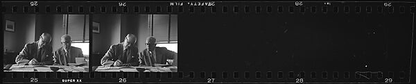 [238 Portraits of Anton Gray, Frank Walling, and Other Kennecott Copper Corporation Executives at Work, and Author John McDonald, New York and Montreal, Commissioned by Fortune Magazine for "The World of Kennecott" Series, Published November 1951], Walker Evans (American, St. Louis, Missouri 1903–1975 New Haven, Connecticut), Film negative