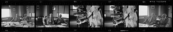 [238 Portraits of Anton Gray, Frank Walling, and Other Kennecott Copper Corporation Executives at Work, and Author John McDonald, New York and Montreal, Commissioned by Fortune Magazine for "The World of Kennecott" Series, Published November 1951], Walker Evans (American, St. Louis, Missouri 1903–1975 New Haven, Connecticut), Film negative