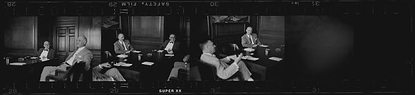 [238 Portraits of Anton Gray, Frank Walling, and Other Kennecott Copper Corporation Executives at Work, and Author John McDonald, New York and Montreal, Commissioned by Fortune Magazine for "The World of Kennecott" Series, Published November 1951], Walker Evans (American, St. Louis, Missouri 1903–1975 New Haven, Connecticut), Film negative