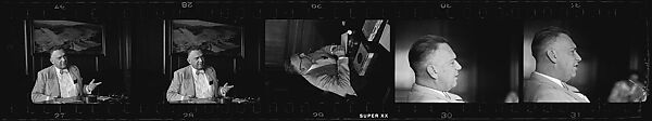 [238 Portraits of Anton Gray, Frank Walling, and Other Kennecott Copper Corporation Executives at Work, and Author John McDonald, New York and Montreal, Commissioned by Fortune Magazine for "The World of Kennecott" Series, Published November 1951], Walker Evans (American, St. Louis, Missouri 1903–1975 New Haven, Connecticut), Film negative