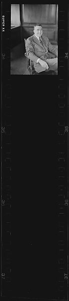 [238 Portraits of Anton Gray, Frank Walling, and Other Kennecott Copper Corporation Executives at Work, and Author John McDonald, New York and Montreal, Commissioned by Fortune Magazine for "The World of Kennecott" Series, Published November 1951], Walker Evans (American, St. Louis, Missouri 1903–1975 New Haven, Connecticut), Film negative