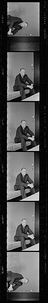 [21 Portraits of Unidentified Foundation Head, Commissioned by Vogue Magazine and Probably Unpublished], Walker Evans (American, St. Louis, Missouri 1903–1975 New Haven, Connecticut), Film negative