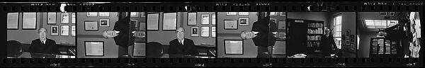 [93 Portraits of Two Unidentified Men, Probably Business Executives, at Work and Home, Possibly Commissioned by Fortune Magazine], Walker Evans (American, St. Louis, Missouri 1903–1975 New Haven, Connecticut), Film negative