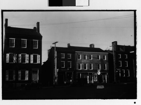 [Three 35mm Film Frames: Possibly Newcastle, Delaware], Walker Evans (American, St. Louis, Missouri 1903–1975 New Haven, Connecticut), Film negative 