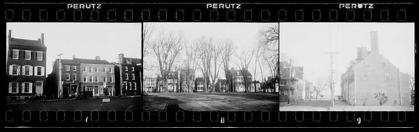 [Three 35mm Film Frames: Possibly Newcastle, Delaware], Walker Evans (American, St. Louis, Missouri 1903–1975 New Haven, Connecticut), Film negative