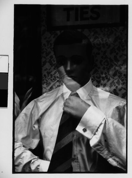 [Two 35mm Film Frames: Window Display of Mannequins in Front of Advertisement for "TIES", New York City], Walker Evans (American, St. Louis, Missouri 1903–1975 New Haven, Connecticut), Film negative 