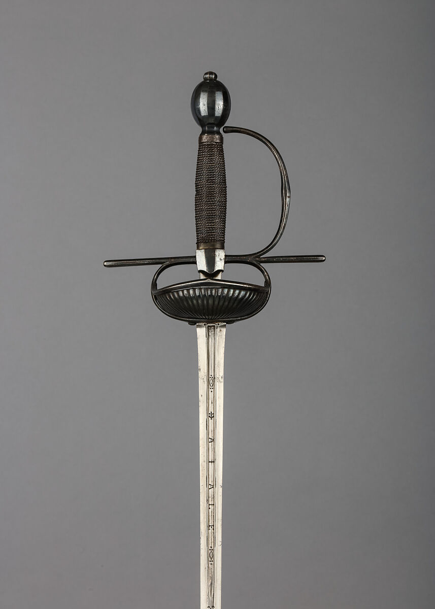 Rapier, Steel, blade, Spanish, Toledo; hilt, European, possibly Spanish