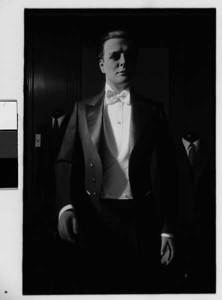 [Three 35mm Film Frames: Mannequin Advertising Dinner Jacket, New York City], Walker Evans (American, St. Louis, Missouri 1903–1975 New Haven, Connecticut), Film negative