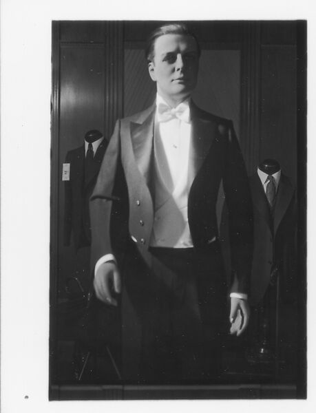 [Three 35mm Film Frames: Mannequin Advertising Dinner Jacket, New York City], Walker Evans (American, St. Louis, Missouri 1903–1975 New Haven, Connecticut), Film negative 