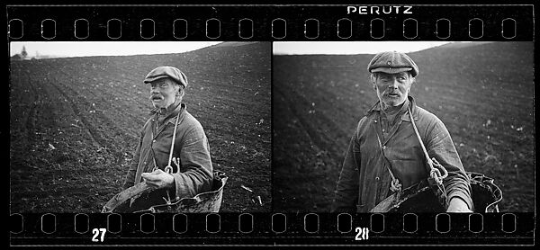 [Two 35mm Film Frames: Farmer in Field, Copake, New York], Walker Evans (American, St. Louis, Missouri 1903–1975 New Haven, Connecticut), Film negative