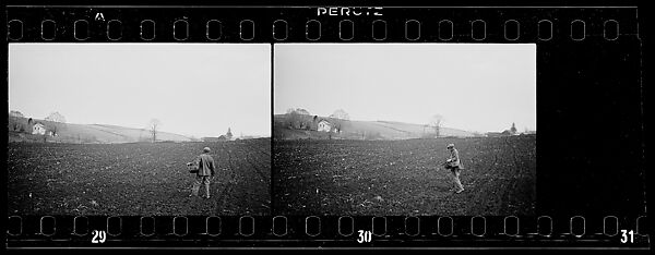 [Two 35mm Film Frames: Farmer in Field, Copake, New York], Walker Evans (American, St. Louis, Missouri 1903–1975 New Haven, Connecticut), Film negative