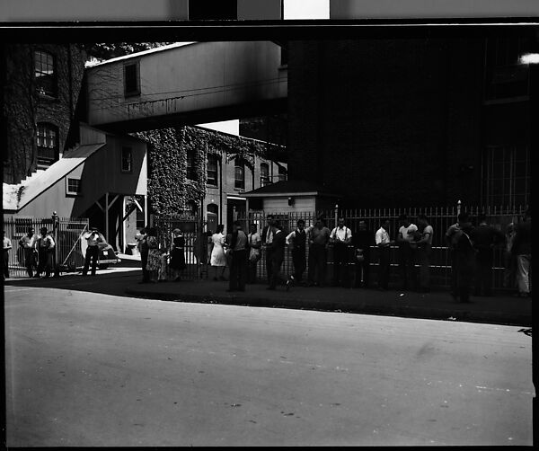 [56 Views of Bridgeport, Connecticut, Including: Main Street, Factory Workers, Shoppers, Sikorsky Parking Lot, and 4th of July Parade, Commissioned by Fortune Magazine for "In Bridgeport's War Factories", Published September 1941], Walker Evans (American, St. Louis, Missouri 1903–1975 New Haven, Connecticut), Film negative 
