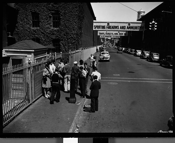[56 Views of Bridgeport, Connecticut, Including: Main Street, Factory Workers, Shoppers, Sikorsky Parking Lot, and 4th of July Parade, Commissioned by Fortune Magazine for "In Bridgeport's War Factories", Published September 1941], Walker Evans (American, St. Louis, Missouri 1903–1975 New Haven, Connecticut), Film negative