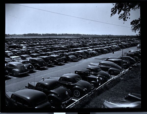 [56 Views of Bridgeport, Connecticut, Including: Main Street, Factory Workers, Shoppers, Sikorsky Parking Lot, and 4th of July Parade, Commissioned by Fortune Magazine for "In Bridgeport's War Factories", Published September 1941], Walker Evans (American, St. Louis, Missouri 1903–1975 New Haven, Connecticut), Film negative
