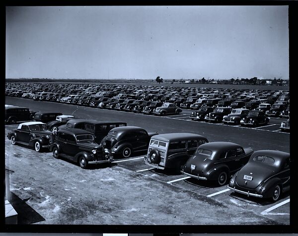 [56 Views of Bridgeport, Connecticut, Including: Main Street, Factory Workers, Shoppers, Sikorsky Parking Lot, and 4th of July Parade, Commissioned by Fortune Magazine for "In Bridgeport's War Factories", Published September 1941], Walker Evans (American, St. Louis, Missouri 1903–1975 New Haven, Connecticut), Film negative