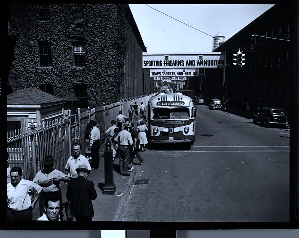 [56 Views of Bridgeport, Connecticut, Including: Main Street, Factory Workers, Shoppers, Sikorsky Parking Lot, and 4th of July Parade, Commissioned by Fortune Magazine for "In Bridgeport's War Factories", Published September 1941], Walker Evans (American, St. Louis, Missouri 1903–1975 New Haven, Connecticut), Film negative
