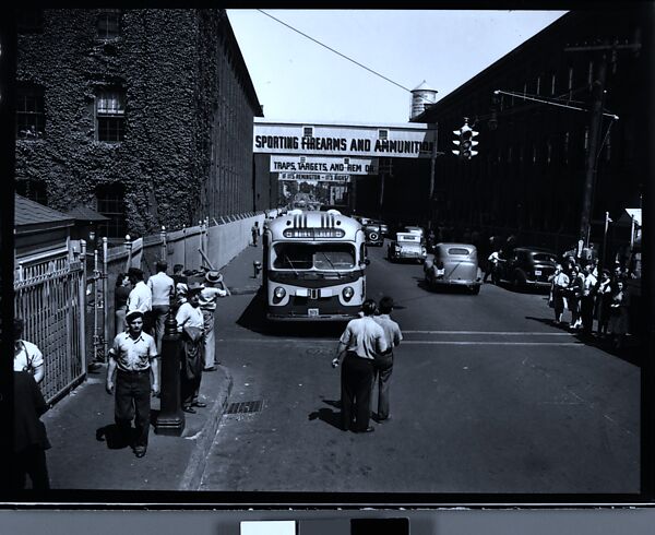 [56 Views of Bridgeport, Connecticut, Including: Main Street, Factory Workers, Shoppers, Sikorsky Parking Lot, and 4th of July Parade, Commissioned by Fortune Magazine for "In Bridgeport's War Factories", Published September 1941], Walker Evans (American, St. Louis, Missouri 1903–1975 New Haven, Connecticut), Film negative