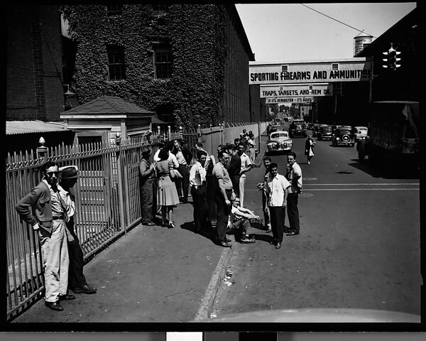 [56 Views of Bridgeport, Connecticut, Including: Main Street, Factory Workers, Shoppers, Sikorsky Parking Lot, and 4th of July Parade, Commissioned by Fortune Magazine for "In Bridgeport's War Factories", Published September 1941], Walker Evans (American, St. Louis, Missouri 1903–1975 New Haven, Connecticut), Film negative