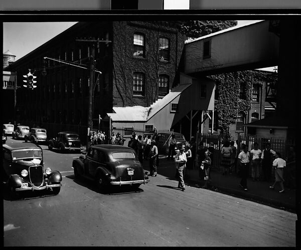 [56 Views of Bridgeport, Connecticut, Including: Main Street, Factory Workers, Shoppers, Sikorsky Parking Lot, and 4th of July Parade, Commissioned by Fortune Magazine for "In Bridgeport's War Factories", Published September 1941], Walker Evans (American, St. Louis, Missouri 1903–1975 New Haven, Connecticut), Film negative