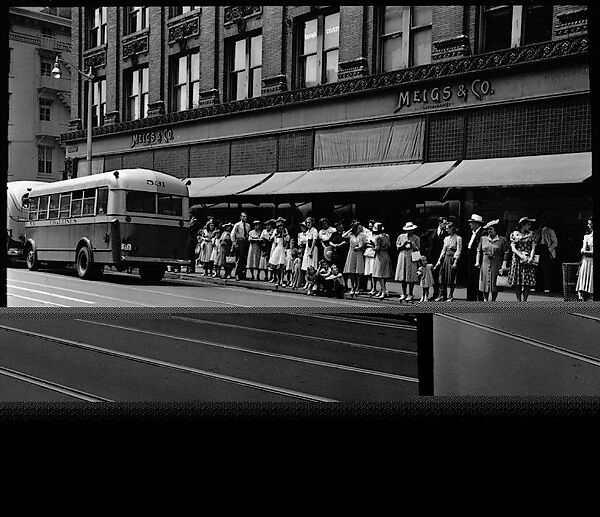 [56 Views of Bridgeport, Connecticut, Including: Main Street, Factory Workers, Shoppers, Sikorsky Parking Lot, and 4th of July Parade, Commissioned by Fortune Magazine for "In Bridgeport's War Factories", Published September 1941], Walker Evans (American, St. Louis, Missouri 1903–1975 New Haven, Connecticut), Film negative