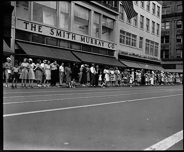 [56 Views of Bridgeport, Connecticut, Including: Main Street, Factory Workers, Shoppers, Sikorsky Parking Lot, and 4th of July Parade, Commissioned by Fortune Magazine for "In Bridgeport's War Factories", Published September 1941], Walker Evans (American, St. Louis, Missouri 1903–1975 New Haven, Connecticut), Film negative