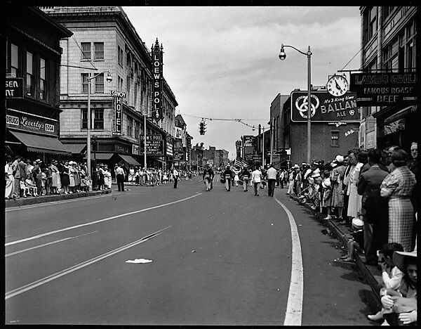 [56 Views of Bridgeport, Connecticut, Including: Main Street, Factory Workers, Shoppers, Sikorsky Parking Lot, and 4th of July Parade, Commissioned by Fortune Magazine for "In Bridgeport's War Factories", Published September 1941], Walker Evans (American, St. Louis, Missouri 1903–1975 New Haven, Connecticut), Film negative