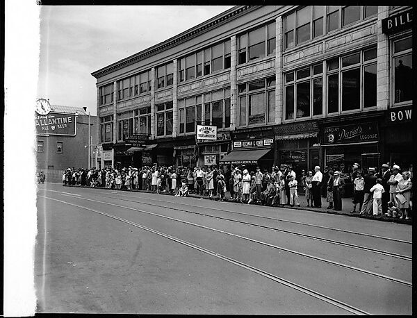 [56 Views of Bridgeport, Connecticut, Including: Main Street, Factory Workers, Shoppers, Sikorsky Parking Lot, and 4th of July Parade, Commissioned by Fortune Magazine for "In Bridgeport's War Factories", Published September 1941], Walker Evans (American, St. Louis, Missouri 1903–1975 New Haven, Connecticut), Film negative