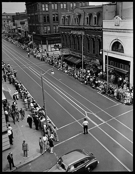 [56 Views of Bridgeport, Connecticut, Including: Main Street, Factory Workers, Shoppers, Sikorsky Parking Lot, and 4th of July Parade, Commissioned by Fortune Magazine for "In Bridgeport's War Factories", Published September 1941], Walker Evans (American, St. Louis, Missouri 1903–1975 New Haven, Connecticut), Film negative