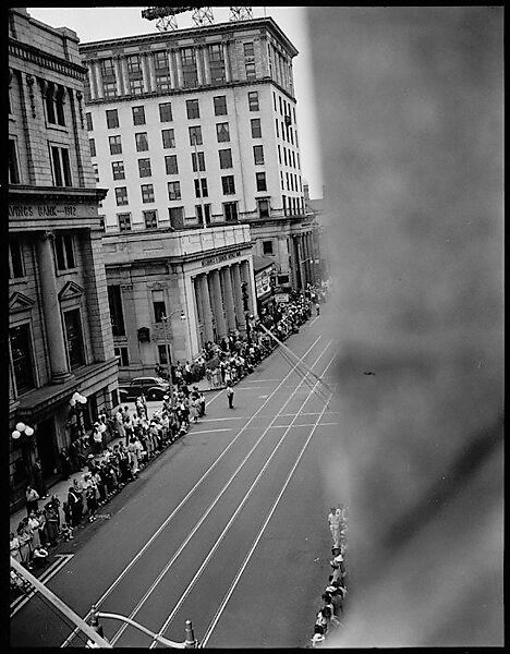 [56 Views of Bridgeport, Connecticut, Including: Main Street, Factory Workers, Shoppers, Sikorsky Parking Lot, and 4th of July Parade, Commissioned by Fortune Magazine for "In Bridgeport's War Factories", Published September 1941], Walker Evans (American, St. Louis, Missouri 1903–1975 New Haven, Connecticut), Film negative