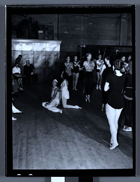 [110 Studies of the Ballet Theatre Company, New York City: Dancers in Rehearsal, Portraits of Company Dancers and Directors, Props, Costumes, and Lobby Scenes, Commissioned by Fortune Magazine for "The Boom in Ballet", Published December 1945], Walker Evans (American, St. Louis, Missouri 1903–1975 New Haven, Connecticut), Film negative