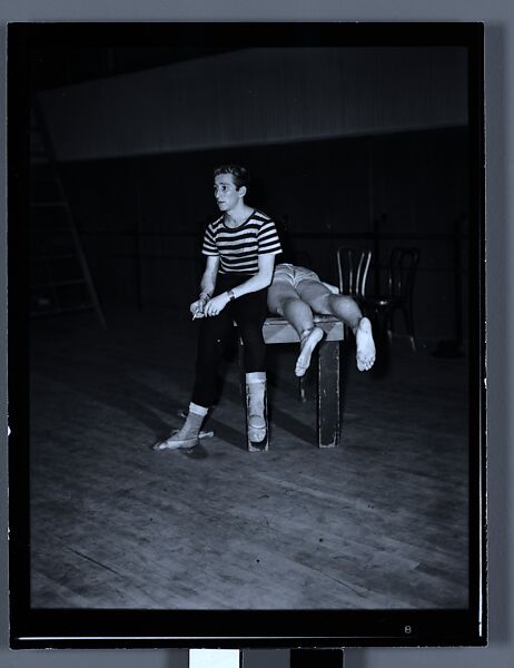 [110 Studies of the Ballet Theatre Company, New York City: Dancers in Rehearsal, Portraits of Company Dancers and Directors, Props, Costumes, and Lobby Scenes, Commissioned by Fortune Magazine for "The Boom in Ballet", Published December 1945], Walker Evans (American, St. Louis, Missouri 1903–1975 New Haven, Connecticut), Film negative