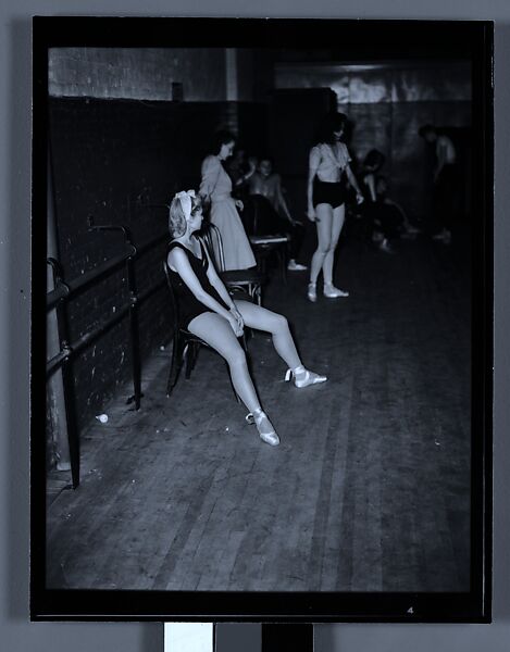 [110 Studies of the Ballet Theatre Company, New York City: Dancers in Rehearsal, Portraits of Company Dancers and Directors, Props, Costumes, and Lobby Scenes, Commissioned by Fortune Magazine for "The Boom in Ballet", Published December 1945], Walker Evans (American, St. Louis, Missouri 1903–1975 New Haven, Connecticut), Film negative