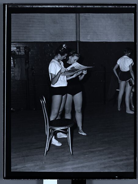 [110 Studies of the Ballet Theatre Company, New York City: Dancers in Rehearsal, Portraits of Company Dancers and Directors, Props, Costumes, and Lobby Scenes, Commissioned by Fortune Magazine for "The Boom in Ballet", Published December 1945], Walker Evans (American, St. Louis, Missouri 1903–1975 New Haven, Connecticut), Film negative
