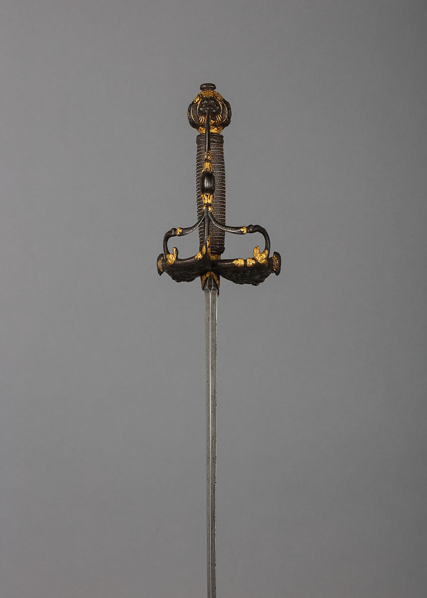 Smallsword, Iron, gold, possibly French