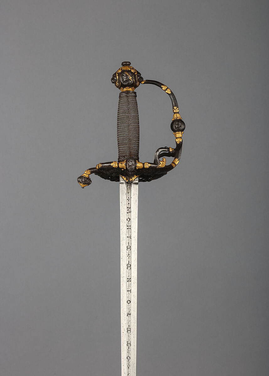 Smallsword, Iron, gold, possibly French