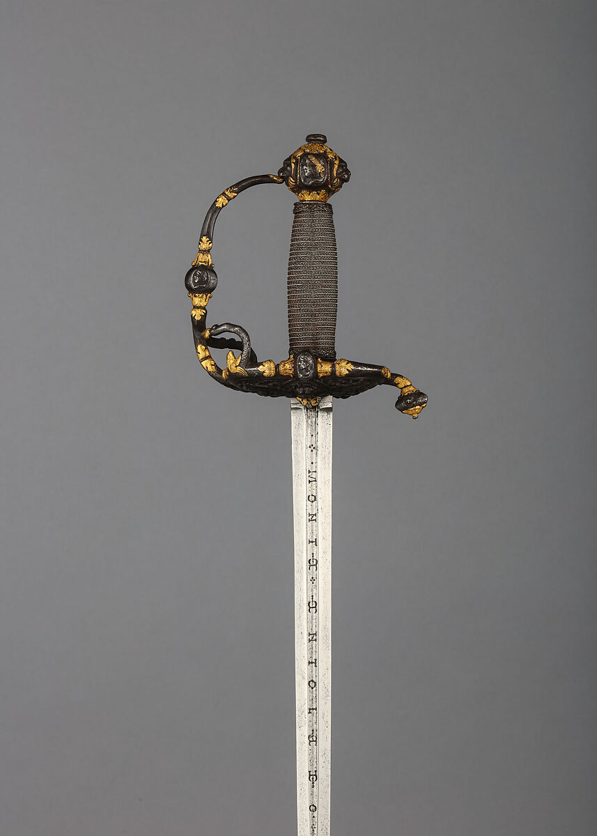 Smallsword, Iron, gold, possibly French 