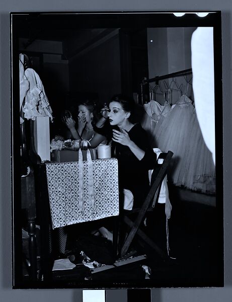 [Ballet Theatre Dancers Applying Makeup in Dressing Room, New York City], Walker Evans (American, St. Louis, Missouri 1903–1975 New Haven, Connecticut), Film negative 