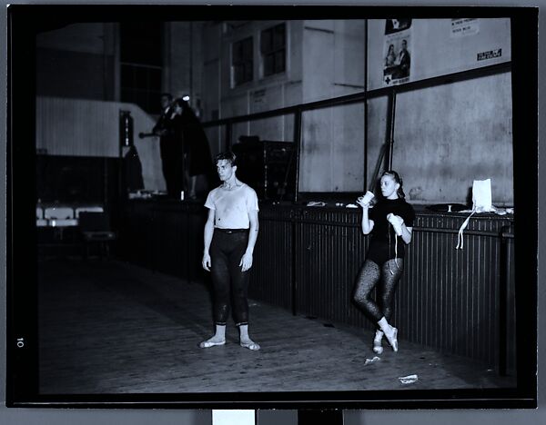 [Ballet Theatre Rehearsal Break, Metropolitan Opera House, New York City], Walker Evans (American, St. Louis, Missouri 1903–1975 New Haven, Connecticut), Film negative 