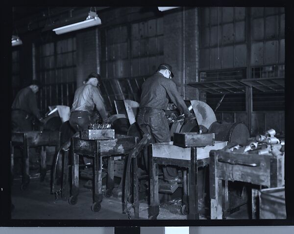 [70 Studies of Collins Knife Company Factory, Workers, and Executives and Views of Collinsville, Connecticut, Commissioned by Fortune Magazine for "Collins Co., Collinsville, Connecticut", Published January 1946], Walker Evans (American, St. Louis, Missouri 1903–1975 New Haven, Connecticut), Film negative