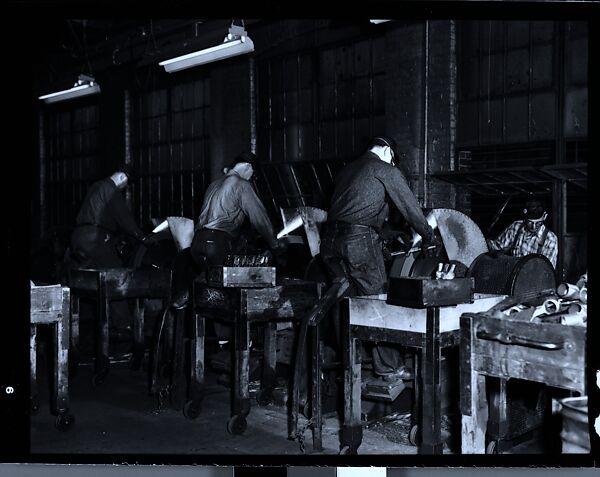 [70 Studies of Collins Knife Company Factory, Workers, and Executives and Views of Collinsville, Connecticut, Commissioned by Fortune Magazine for "Collins Co., Collinsville, Connecticut", Published January 1946], Walker Evans (American, St. Louis, Missouri 1903–1975 New Haven, Connecticut), Film negative