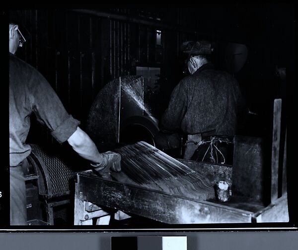 [70 Studies of Collins Knife Company Factory, Workers, and Executives and Views of Collinsville, Connecticut, Commissioned by Fortune Magazine for "Collins Co., Collinsville, Connecticut", Published January 1946], Walker Evans (American, St. Louis, Missouri 1903–1975 New Haven, Connecticut), Film negative